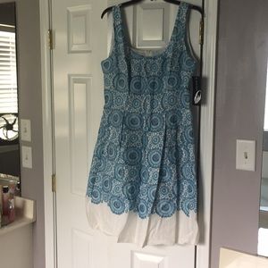 Cotton empire waist dress